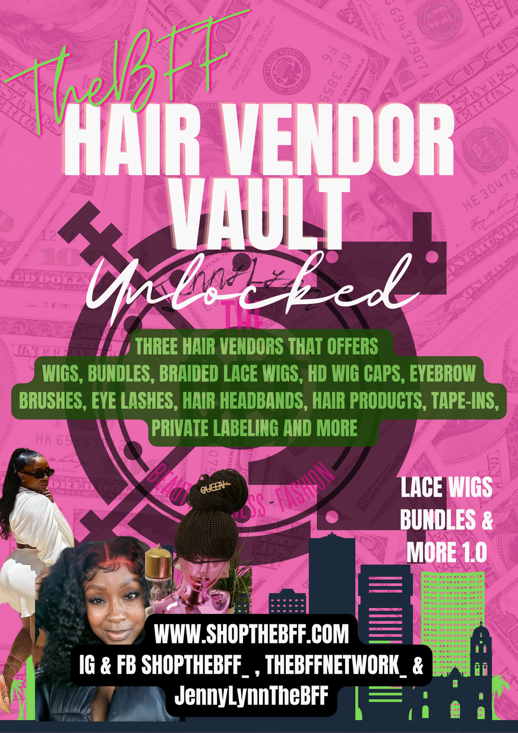 #7 TheBFF 3-IN-1 Lace Wigs/Bundles/Braided Lace Wigs Vendors Vault Edition 1.0