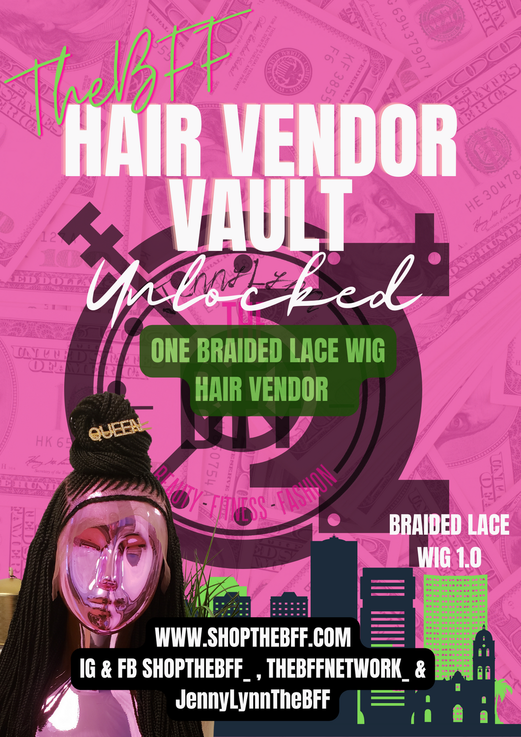 #6 TheBFF Braided Lace Wig Vendor Vault 1.0 Edition