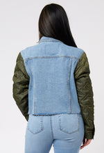 Load image into Gallery viewer, Quilted Denim Jacket
