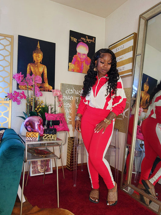 Round Town Set (Red & Bone)