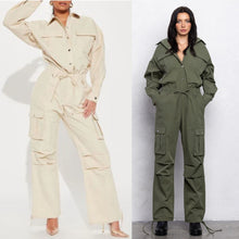Load image into Gallery viewer, &quot;Yona&quot; Cargo Jumpsuit
