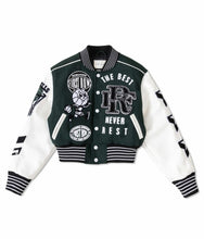 Load image into Gallery viewer, Best Never Rest Varsity Jacket (Crop)
